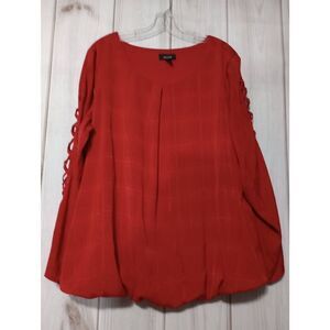 ALYX‎ Shirt Ladies 2x Red Cut Out Sleeve Scarlet Night
